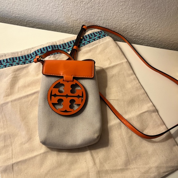 Tory Burch Orange and cream Crossbody Bag - Picture 5 of 5
